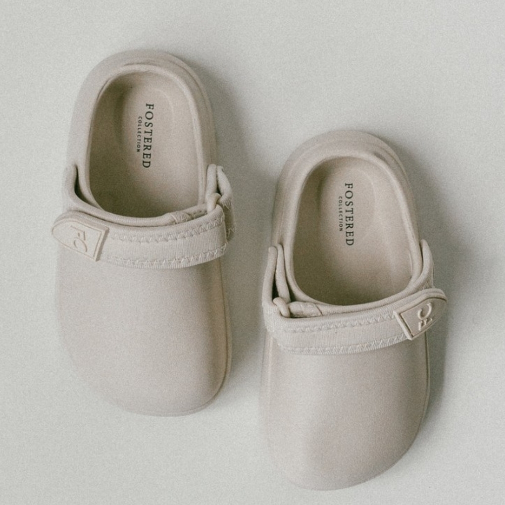 Fostered Collection Kids Beige Clogs